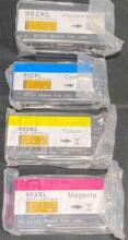 HP 952XL Ink Cartridges (Cyan Magenta Yellow Black) 4-Pack in Retail Packaging