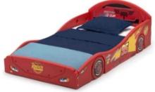 Delta Children Disney/Pixar Cars Lightning McQueen Plastic Sleep and Play Toddler Bed