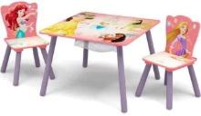 Delta Children Princess Table and Chair Set with StorageI