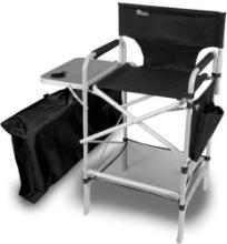 Earth Products Executive VIP Tall Directors Chair with Folding Side Table