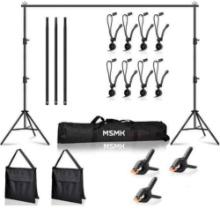 MsMk Photo Video Studio Backdrop Stand, 6.5ft x 10ft