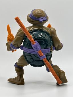 1990 TMNT/Teenage Mutant Ninja Turtles Donatello with Storage Shell Action Figure