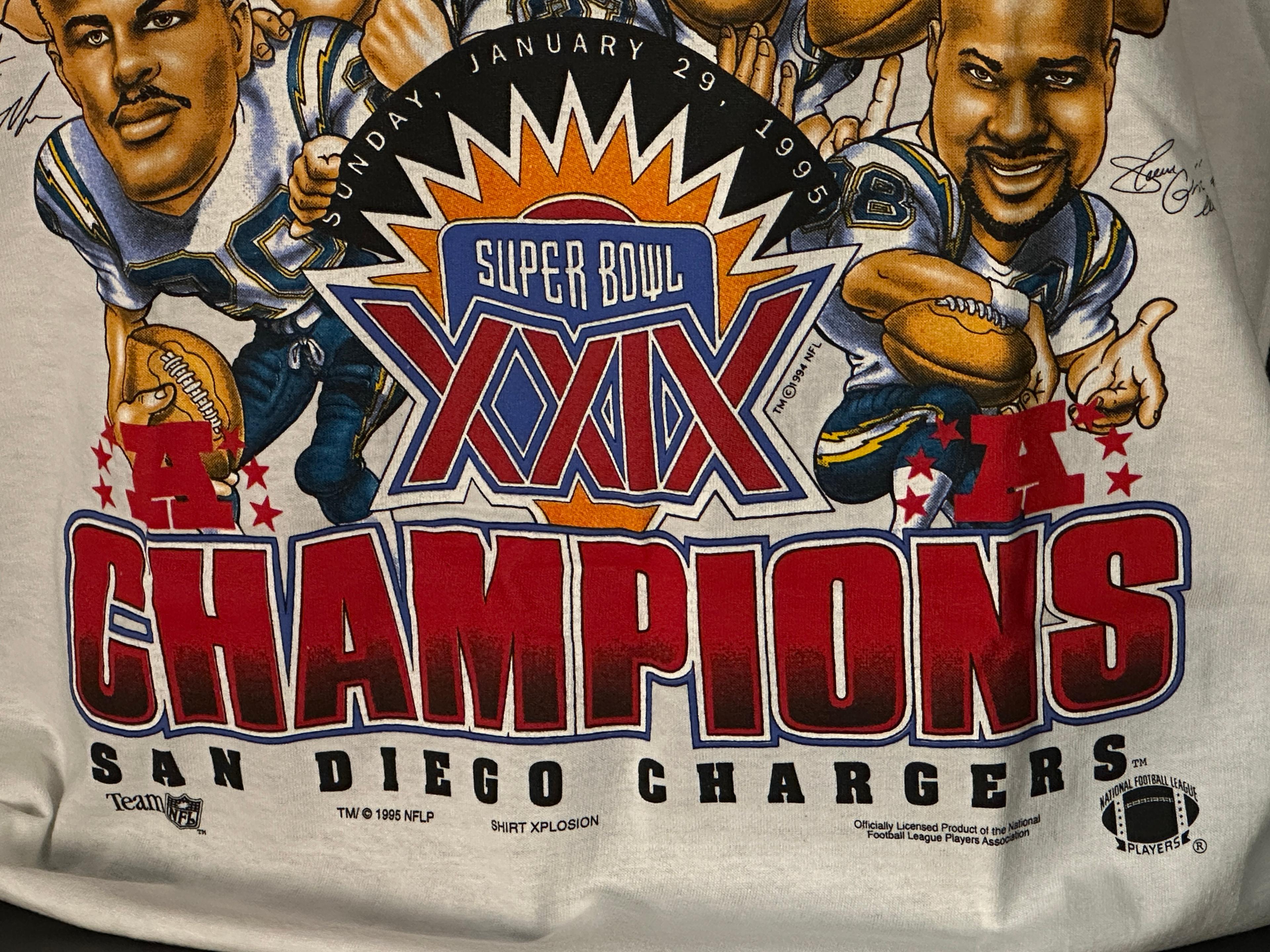 NEW Super Bowl XXIX NFL Champions 1995 Chargers