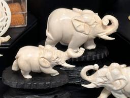Collection of Elephant Figurines
