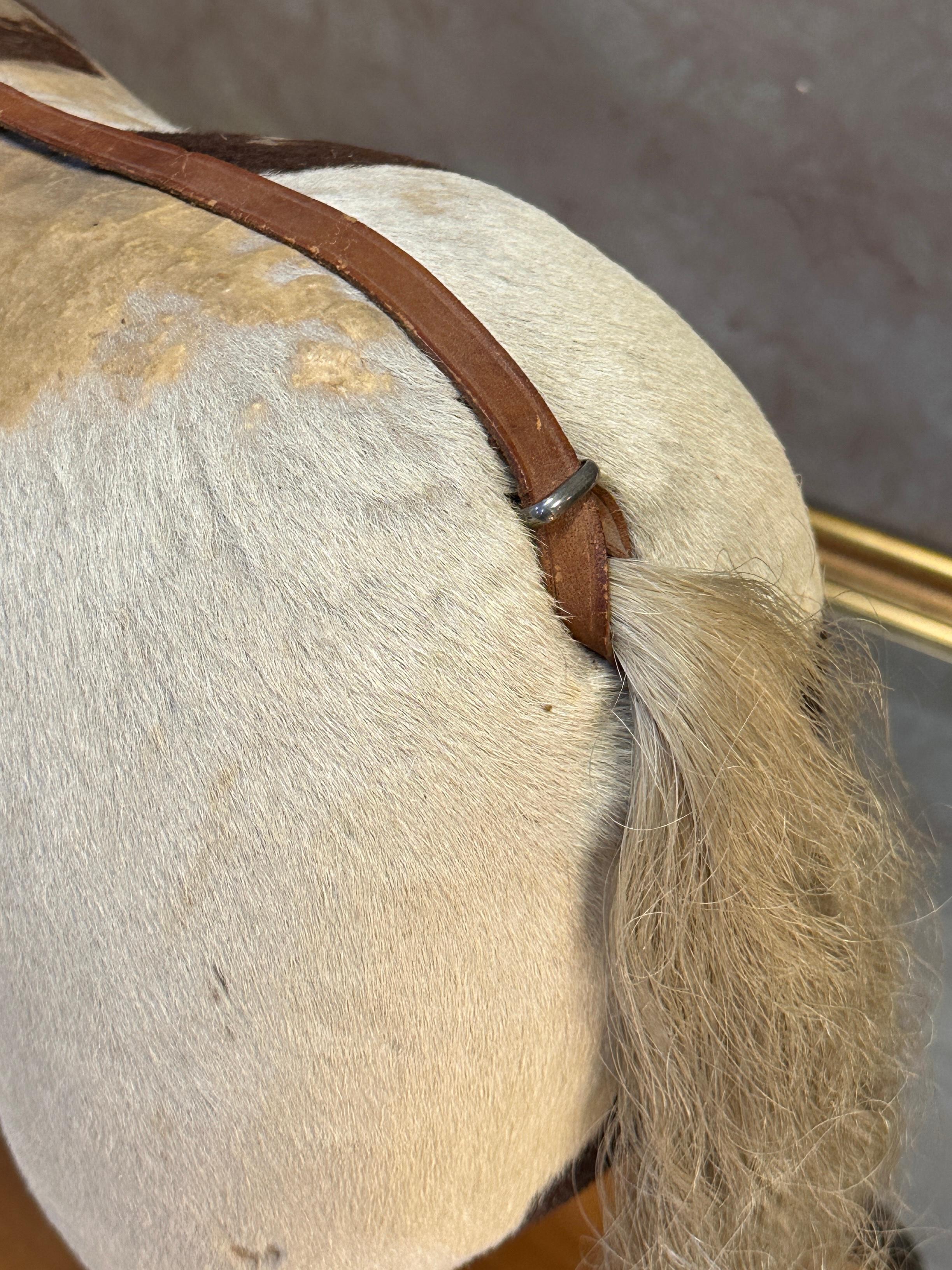 Victorian Pony Skin Pull Along Horse
