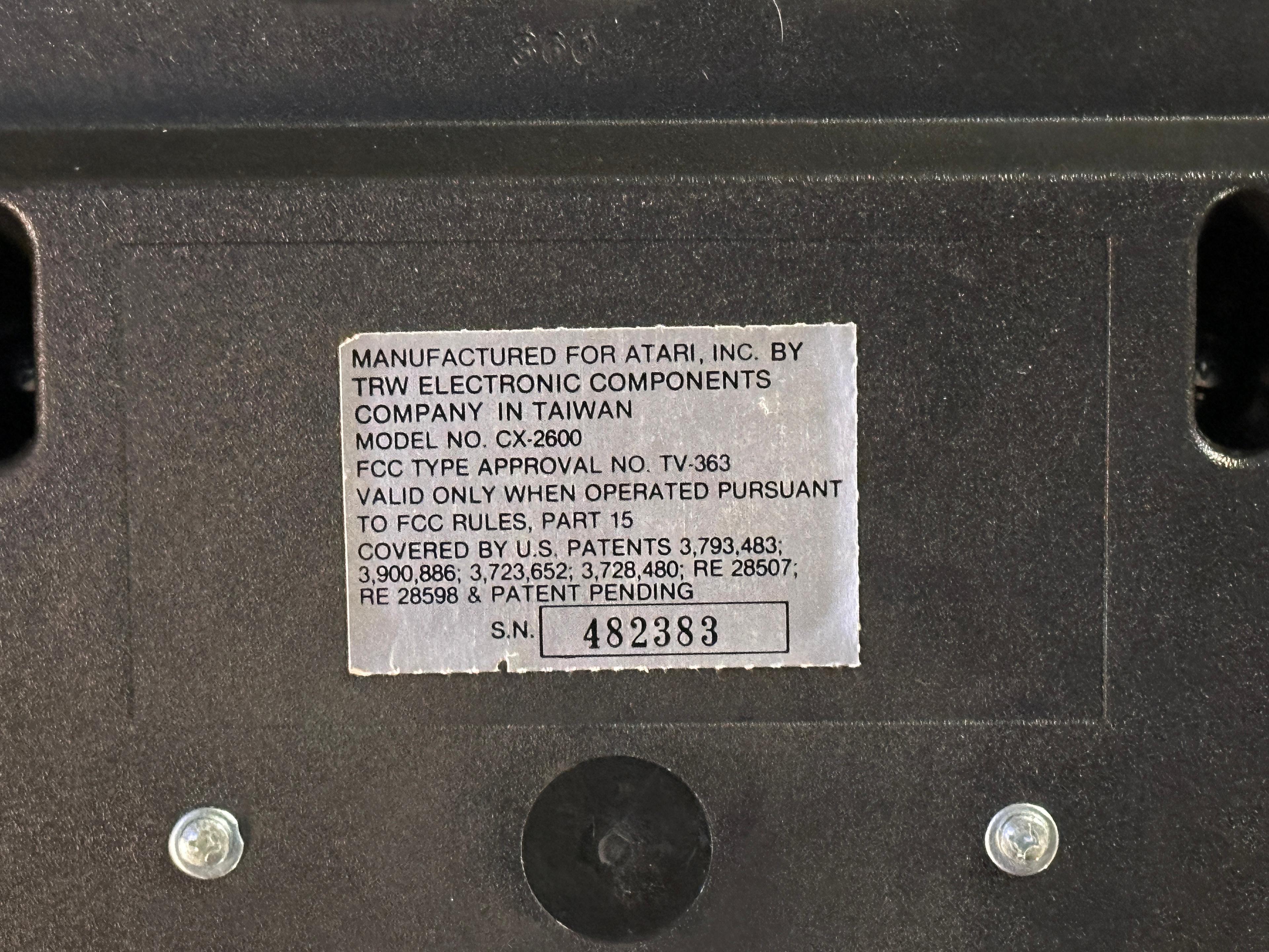 Vintage ATARI Video Computer System