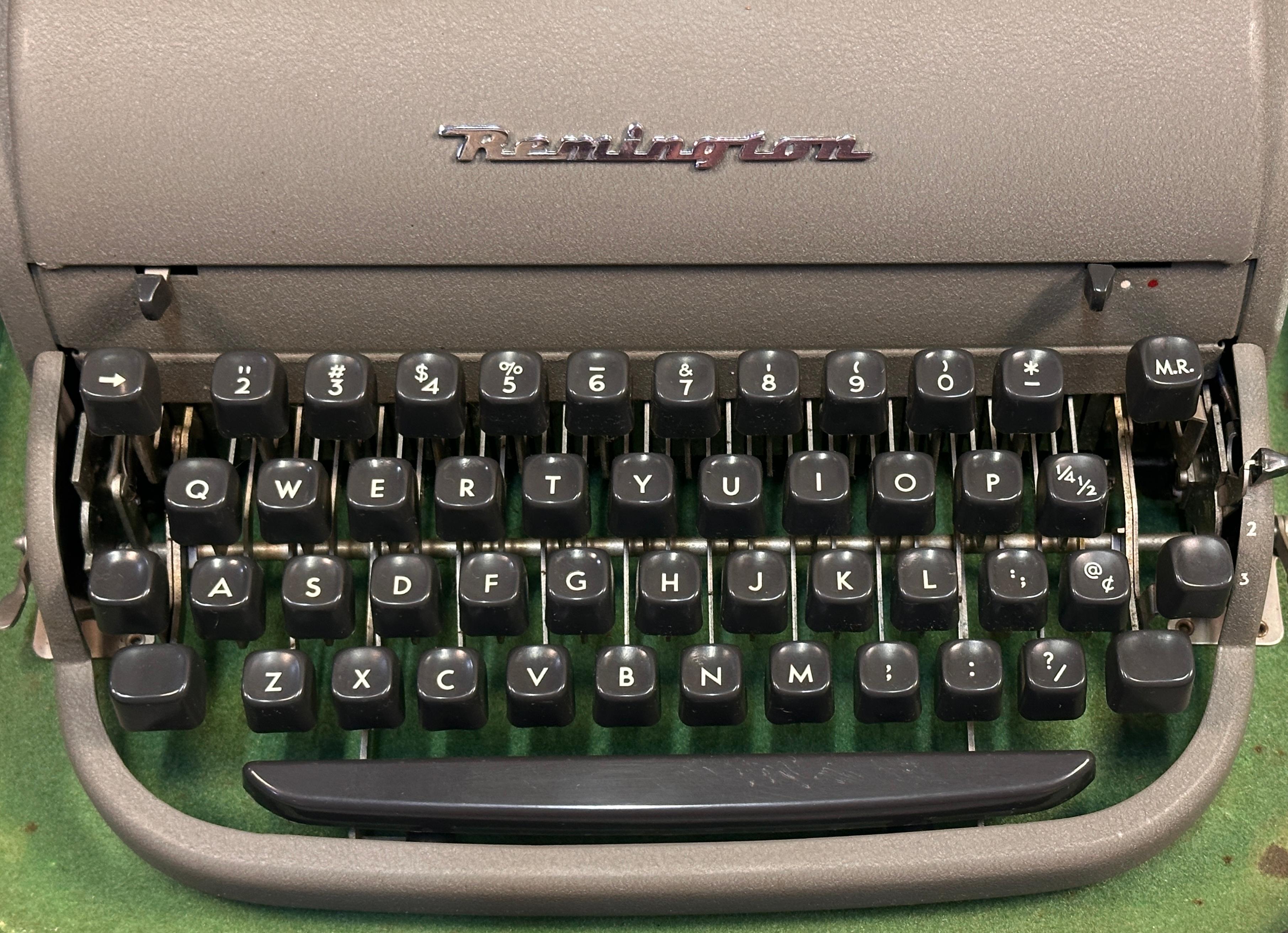 Remington Rand Typewritter with Case