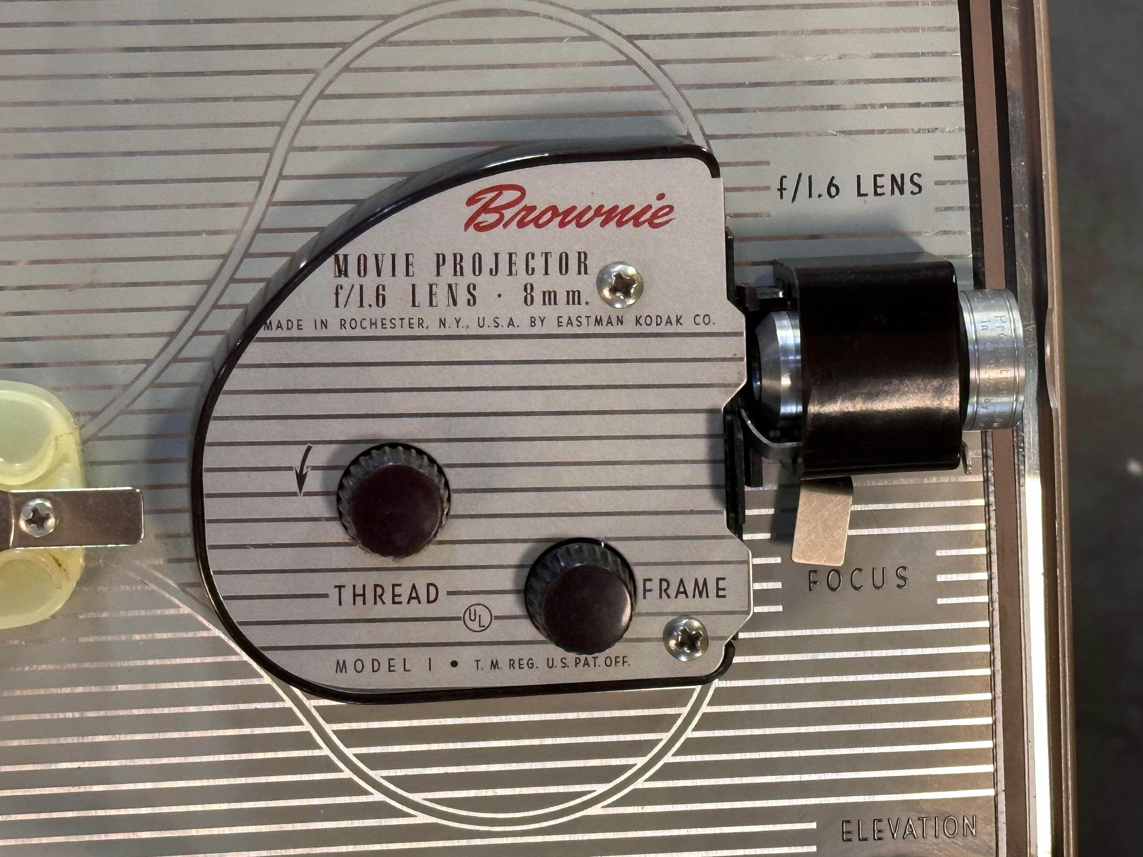 Brownie Movie Projector 8mm with f/1.6 Lumenized Lens