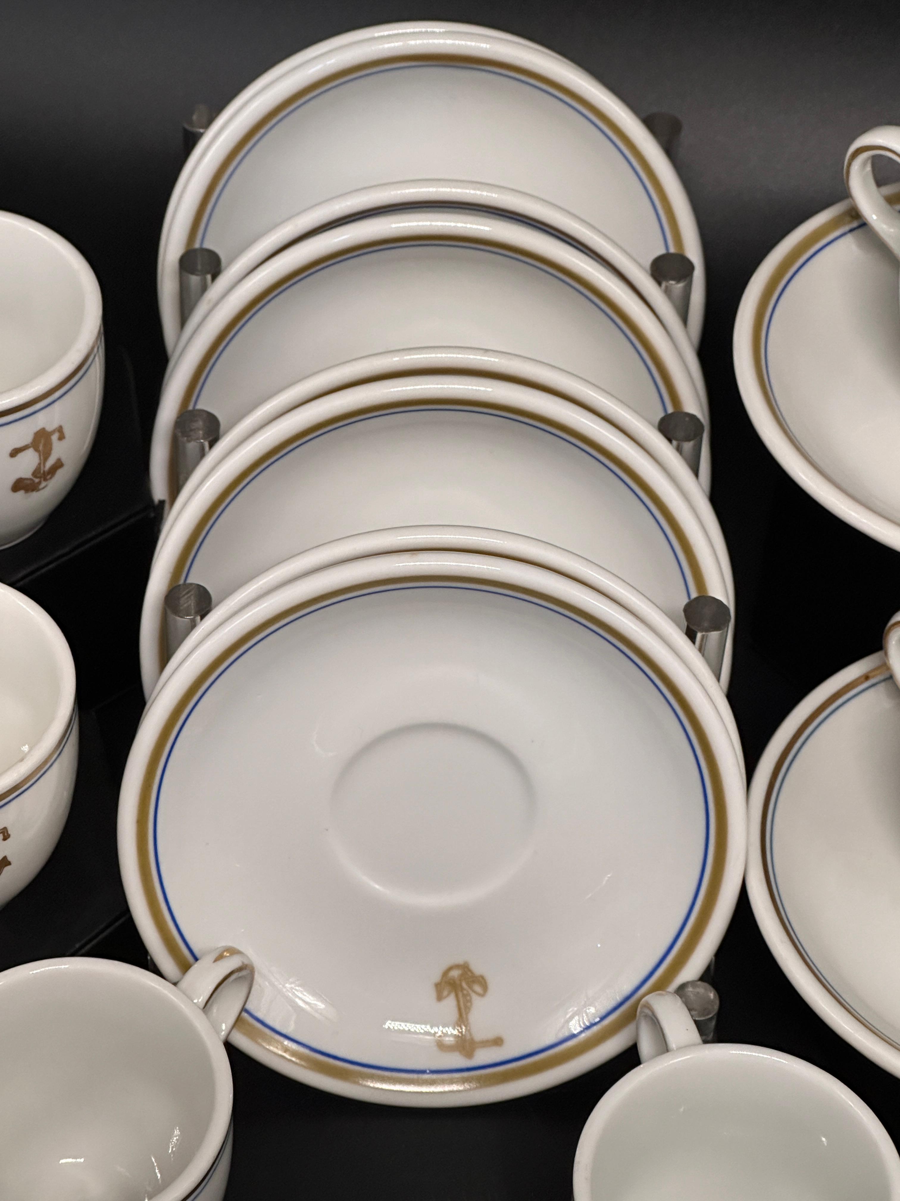 US Navy China Tea Cup and Saucer Collection