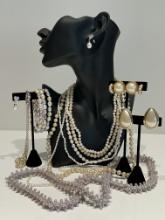 Variety of Women's Vintage Pearl Fashion Jewelry