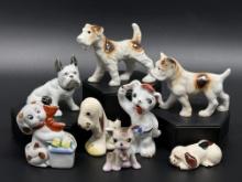 Variety of Vintage Dog Figurines (Japan)
