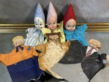 Vintage Elf Pixie and Puppets