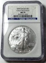 2009 American Silver Eagle NGC MS70 Early Releases