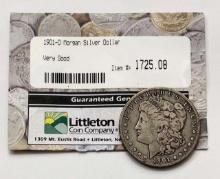 1901-O Morgan Silver Dollar Littleton Coin Company VG