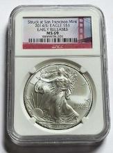 2014-S American Silver Eagle NGC MS69 Early Releases