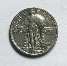 1927 Standing Liberty Silver Quarter AU