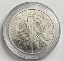 2022 Austria Republik Osterreich Wiener Philharmoniker 1,50 Euro 1 ozt Silver Coin