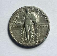 1924-S Standing Liberty Silver Quarter XF
