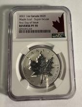 2021 1oz Canada S$20 Maple Leaf