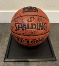 BASKETBALL SIGNED POSSIBLY BY 2012 DREAM TEAM, MISSING MICHAEL JORDAN