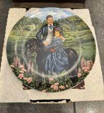 COLLECTIBLE CERAMIC PLATE - R KURSAR PAINT - IN ORIGINAL BOX WITH PAPERS