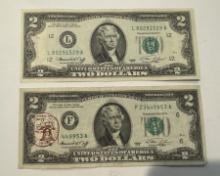 TWO $2.00 UNITED STATES BILL - SERIES 1976