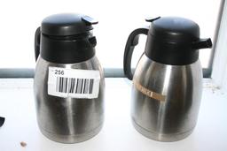 (2) Metal Coffee Pots