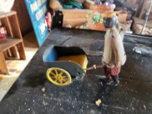 ANTIQUE 1020S TIP TOP TOY, MISSING 1 ARM, STILL WINDS UP AND WALKS