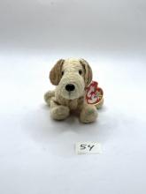 Rufus the brown dog wrinkled tag beanie baby