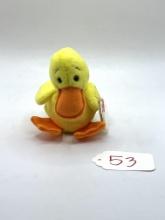 Quackers beanie baby duck