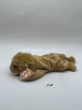 Roary the lion beanie baby