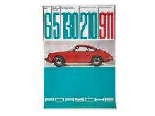 1965 Porsche 911 "Numbers" Factory Advertising Poster