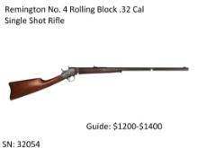 Remington No. 4 Rolling Block .32 Cal Rifle