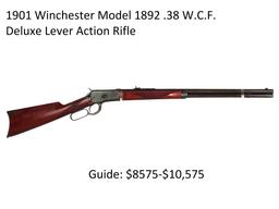 1901 Winchester Model 1892 .38 WCF Deluxe Rifle