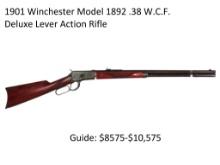1901 Winchester Model 1892 .38 WCF Deluxe Rifle