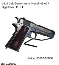 1919 Colt Government Model .45 ACP High Finish
