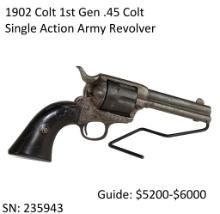 1902 Colt 1st Gen SAA .45 Colt Revolver