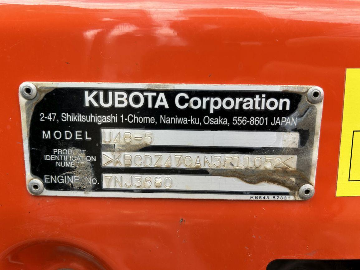 2022 Kubota U48-5 Mini Excavator