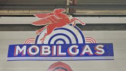 Mobil Gas Metal Sign