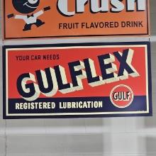 Gulflex Registered Lubrication Metal Sign