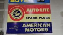 Auto lite Spark Plugs Metal Sign