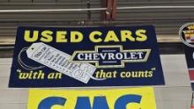 Chevrolet Used Cars Metal Sign