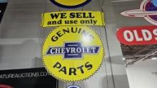 Chevrolet Genuine Parts Metal Sign