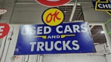 Ok Used Cars and Trucks Metal Sign