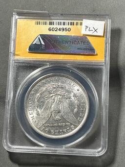 1878-S Reverse 1879 Morgan Silver Dollar in ANACS AU50 Holder