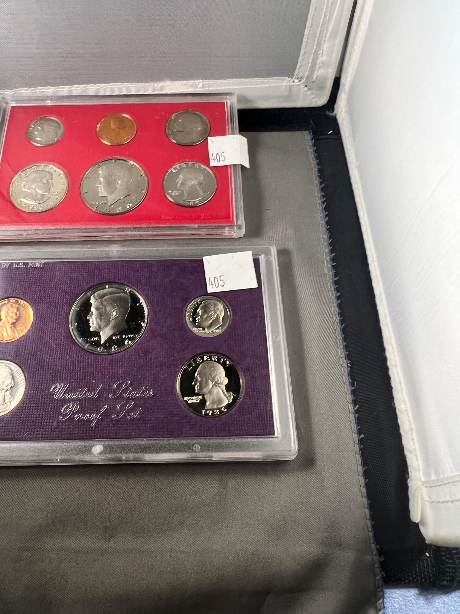 1980 and 1986 Proof sets, no boxes