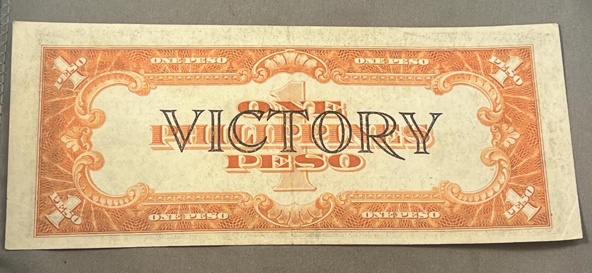 Victory Series no. 66 Philippines One Peso Bank Note, better quality