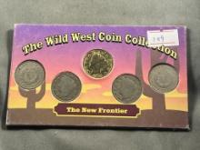 Wild West Nickel Collection of 5 V Nickels