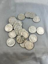 Lot of asst. Buffalo Nickels, some no dates included