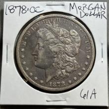 1878-CC Morgan Silver Dollar (Carson City)